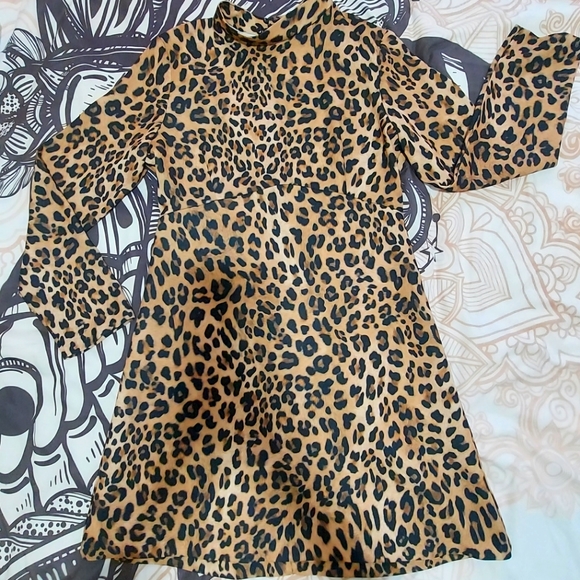 NWT ZARA leopard dress - Picture 1 of 4